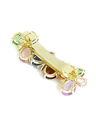 Kairangi Hair Clips for Women Girls Barrette Hair Clips for Women Butterfly Clips for Women Multicolor Crystal French Barrette Hair Clips for Women and Girls Gift For Women & Girls