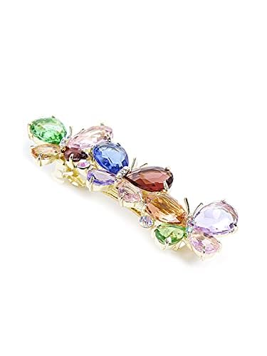 Kairangi Hair Clips for Women Girls Barrette Hair Clips for Women Butterfly Clips for Women Multicolor Crystal French Barrette Hair Clips for Women and Girls Gift For Women & Girls