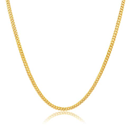 Yellow Chimes Classic 316L Stainless Steel Unisex Gold Chain for Women and Men