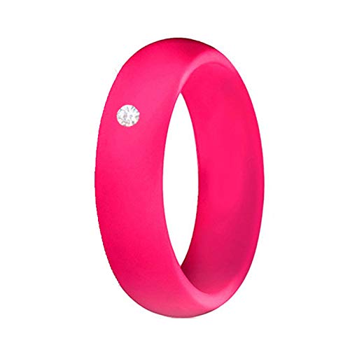 Yellow Chimes Trendy Fashion Multicolor 3 Pcs Combo Sports Gym Crystal Flexible Silicone Finger Band Rings For Women & Man (Unisex)