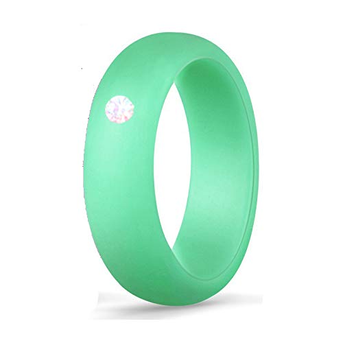 Yellow Chimes Trendy Fashion Multicolor 3 Pcs Combo Sports Gym Crystal Flexible Silicone Finger Band Rings For Women & Man (Unisex)