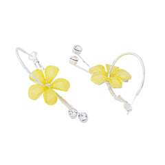Yellow Chimes Hoop Earrings for Women Yellow Floral Hoop Earrings for Women and Girls