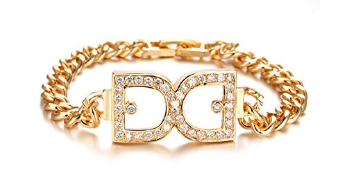 Yellow Chimes Dancing Diva Designer Golden Crystal Bracelet for Women and Girls …