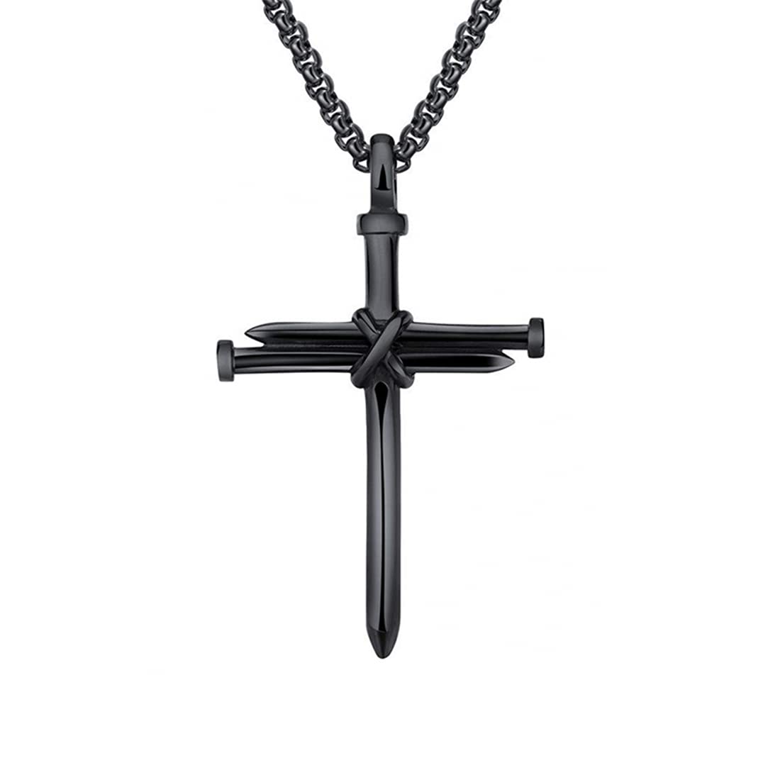 Yesteel Stainless Steel Cross Pendant Necklace