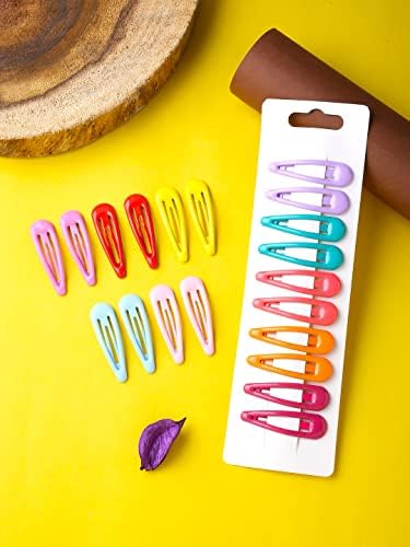 Kairangi Hair Clips for Girls Kids Hair Clip Hair Accessories for Girls Baby's 20 Pcs Multicolor Snap Hair Clips Tic Tac Clips Hairclips for kids Baby Teens & Toddlers