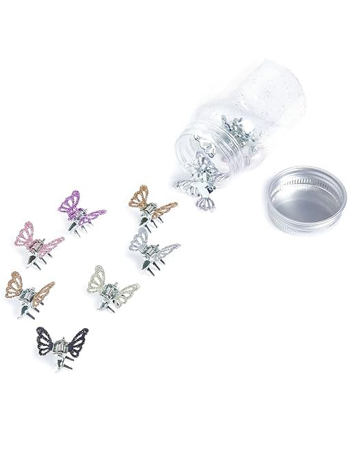 Kairangi Hair Clips for Girls Kids Hair Accessories for Girls Hair Claw Clips for Girls Kids Multicolor Glittering Butterfly Claw Clip 12 Pcs Mini Hair Claw Clips for Girls Kids Clutchers for Hair