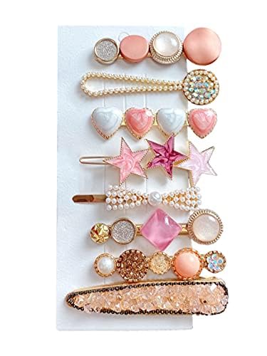 Kairangi Hair Clips for Women Girls Hair Accessories for Women Multicolor Hair Clip 8 Pcs Hair Clips for Girls Shiny Hairclips Alligator Clips Hair Pins for Women and Girls Gift For Women & Girls