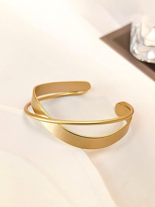 Kairangi Bracelet For Women Gold Toned Sophisticated Kada Bracelet For Women and Girls