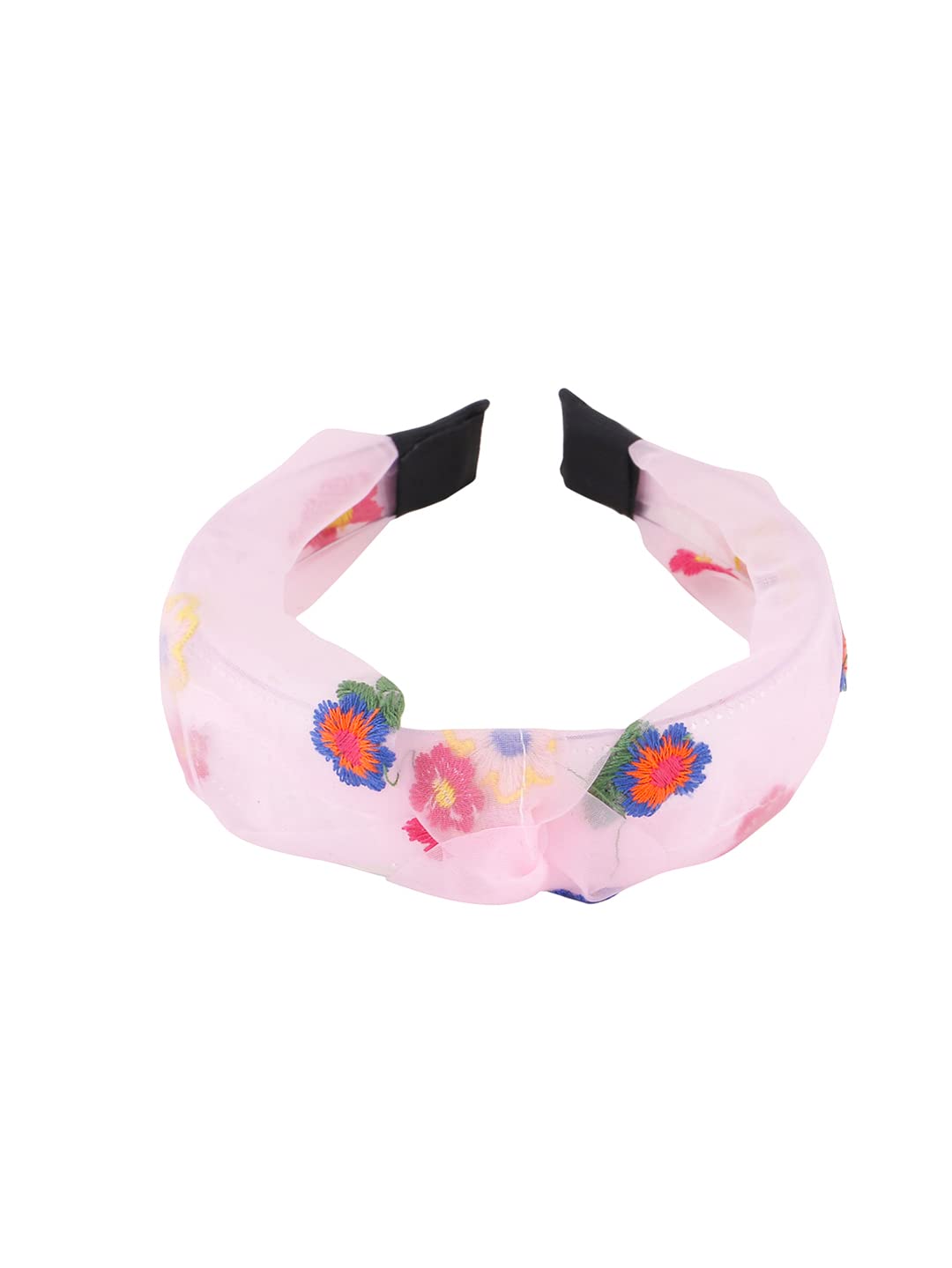 Yellow Chimes Hair Band for Women Girls Hair Accessories for Women Solid Headband for Women Knot Fabric Hair Band for Girls Floral Headband Cross Knot Hair Bands Elastic Hair Accessories for Women