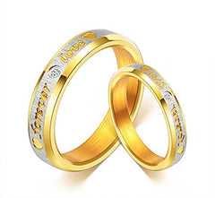 Yellow Chimes Rings for Women and Girls Golden Couple Rings | Valentines Special Forever Love Proposal Couple Ring for Girls & Boys | Birthday Gift For girls and women Anniversary Gift for Wife