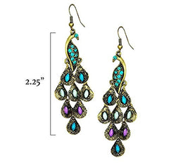 Yellow Chimes Oxidized Combo 2 Pairs Stylish Earrings for Women and Girls