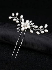 Kairangi Comb Pin for Women Floral Comb Clips for Hair for Women Bridal Hair Pins for Women Bridal Hair Accessories for Wedding Side Pin/Comb Pin/Jooda Pin Accessories for Women