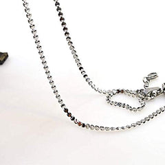 Yellow Chimes Classic 316L Stainless Steel Silver Chains for Men