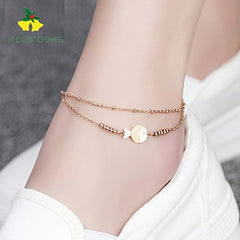 Yellow Chimes Western Style Stainless Steel Never Fading Stardust Fish Designer Anklet for Women & Girls