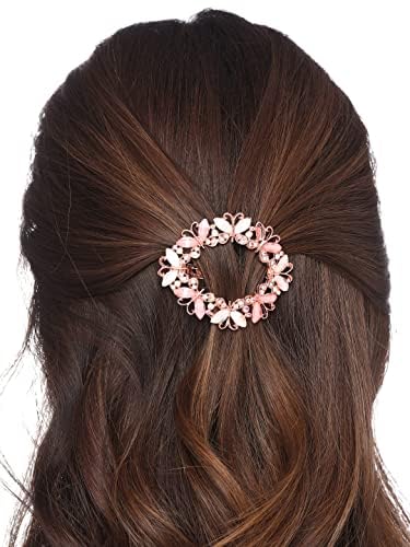 Kairangi Hair Clips for Women Girls Barrette Hair Clips for Women Butterfly Clips for Women Multicolor Crystal French Barrette Hair Clips for Women and Girls Gift For Women & Girls