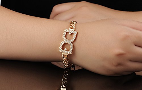 Yellow Chimes Dancing Diva Designer Golden Crystal Bracelet for Women and Girls …