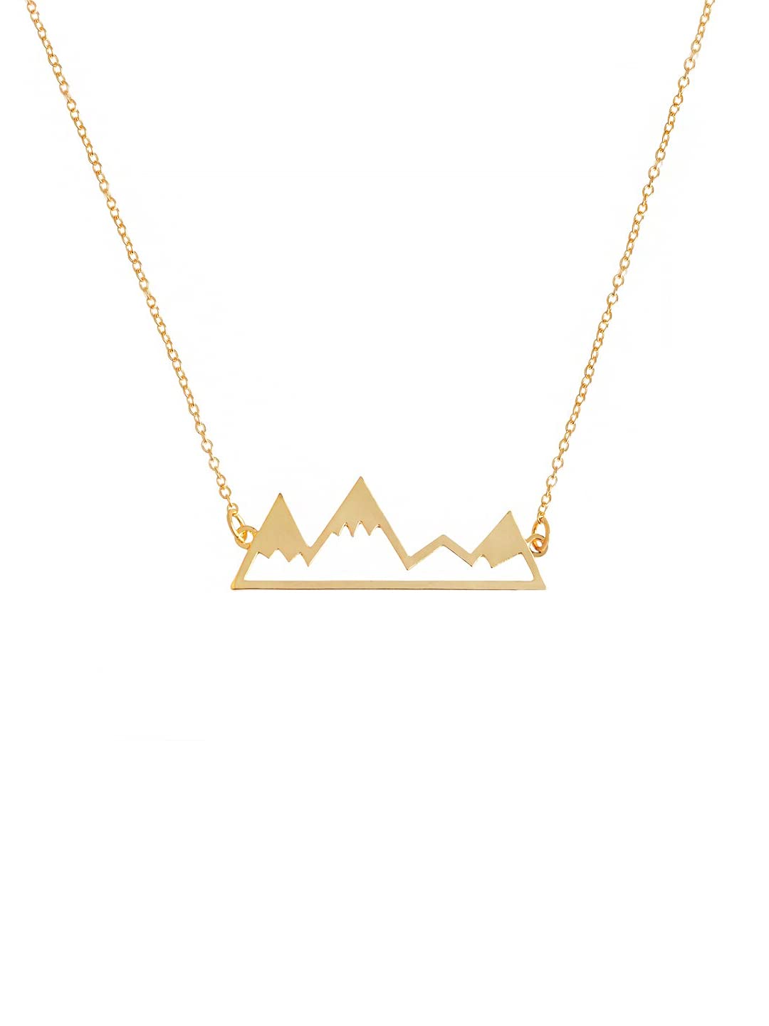 Yellow Chimes Necklace for Womens Goldplated Minimal Designed Necklace for Womens and Girls