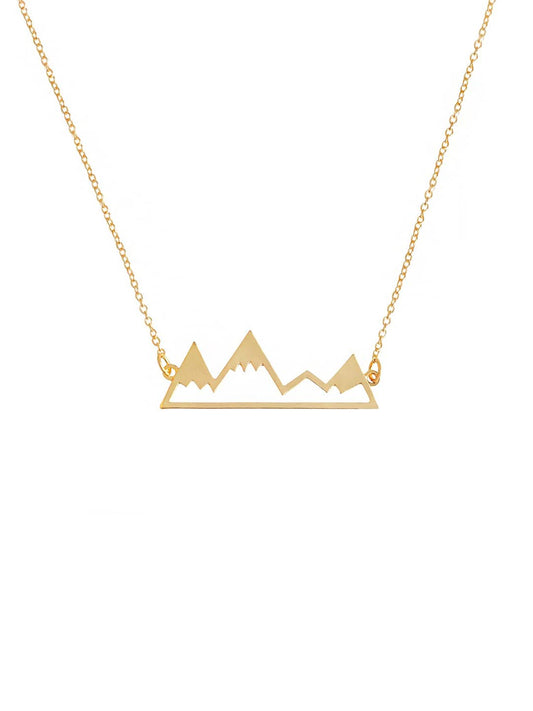 Yellow Chimes Necklace for Womens Goldplated Minimal Designed Necklace for Womens and Girls