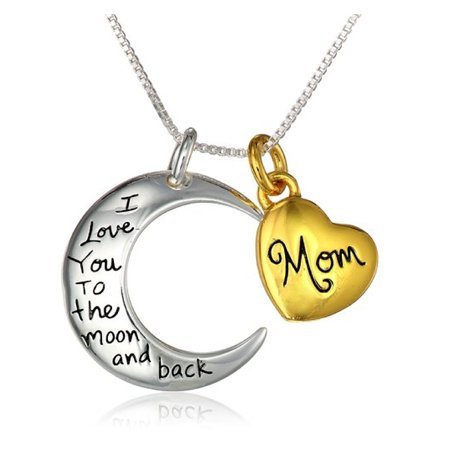 YELLOW CHIMES Mother love special Mom moon pendant in metal for Women