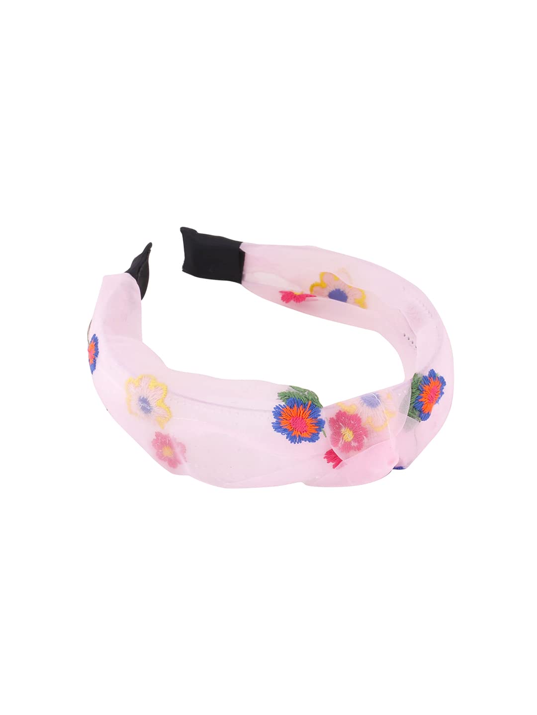 Yellow Chimes Hair Band for Women Girls Hair Accessories for Women Solid Headband for Women Knot Fabric Hair Band for Girls Floral Headband Cross Knot Hair Bands Elastic Hair Accessories for Women