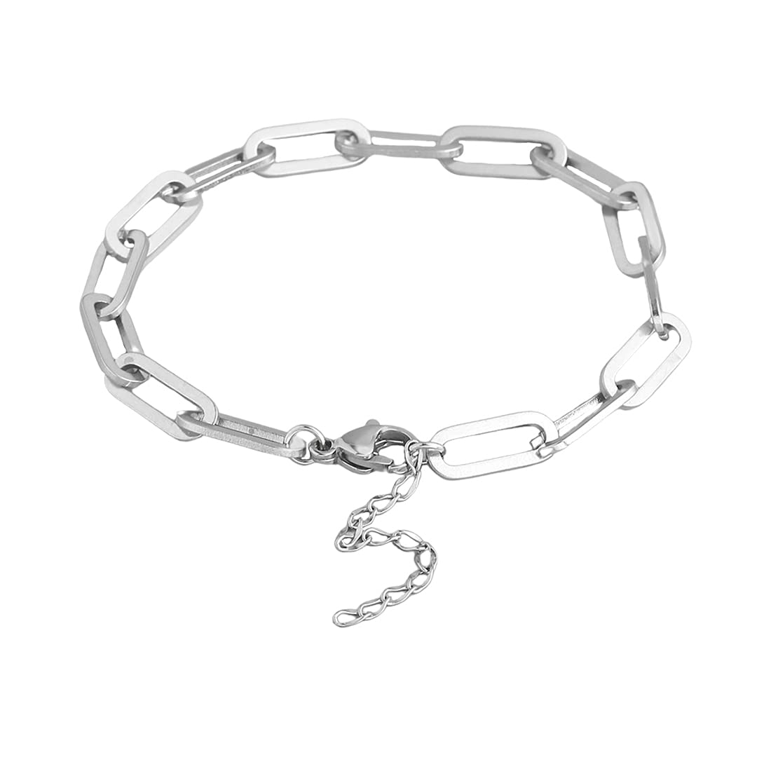 Yellow Chimes Chain Bracelet for Men Stainless Steel Link Chain Design Silver Bracelet for Men and Boys.