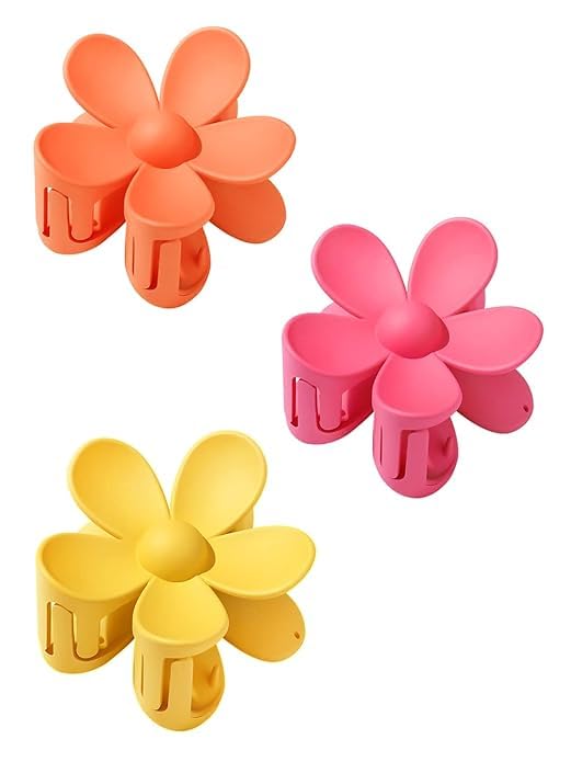 Kairangi Claw Clips for Women Hair Clutches for Women Hair Accessories For Women Set of 3 Pcs Claw Clip Multicolor Claw Clips Big Clutchers Hair Clutcher for women and Girls Gift for Women & Girls