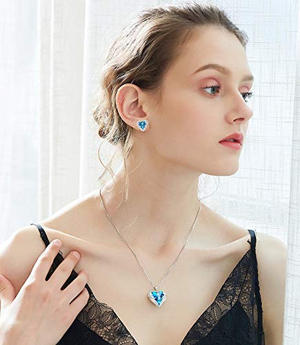 Swarovski Crystal Bridal Necklace Earring & Tiara Set HP7808