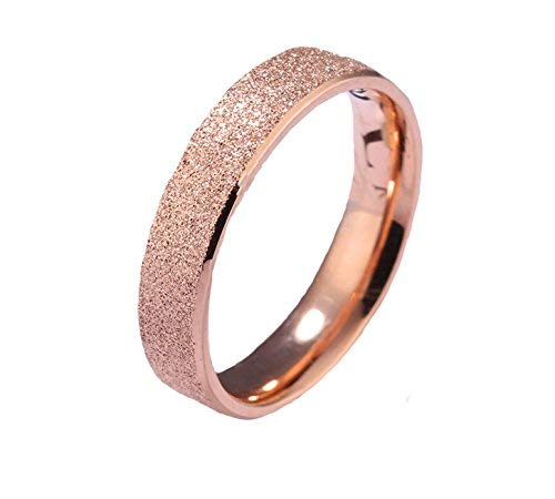 Yellow Chimes Dazzling Stardust Rose Gold Stainless Steel Ring for Girls & Women