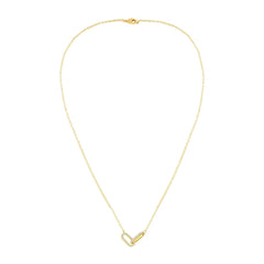 Yellow Chimes Necklace for Women and Girls Fashion Golden Necklace for Women Western | Gold Plated Square Shaped Pendant Chain Necklace for Girls | Birthday Gift for Girls & Women