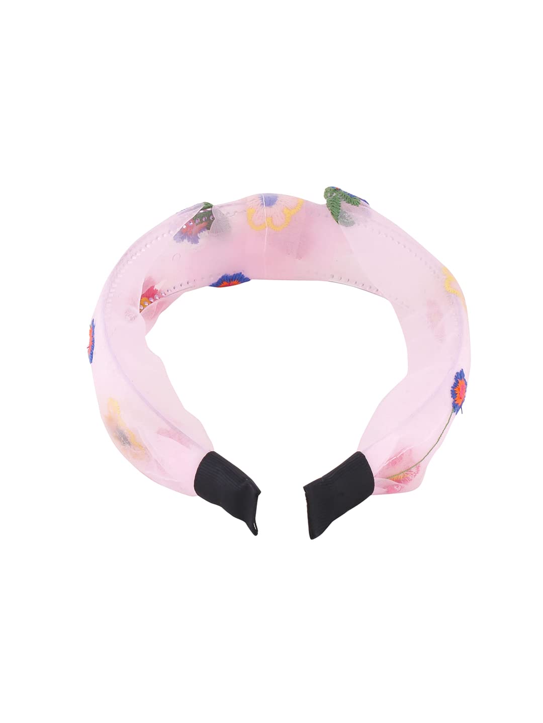 Yellow Chimes Hair Band for Women Girls Hair Accessories for Women Solid Headband for Women Knot Fabric Hair Band for Girls Floral Headband Cross Knot Hair Bands Elastic Hair Accessories for Women