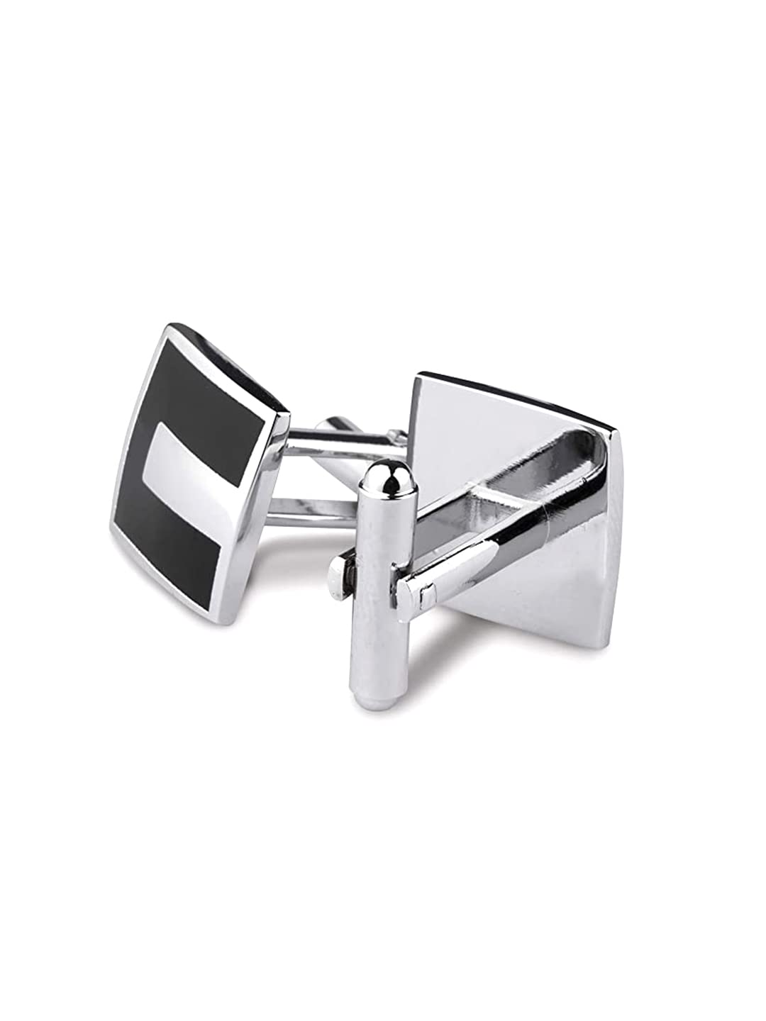 Buy Silver-Toned Cufflinks & Tiepins for Men by Yellow Chimes Online