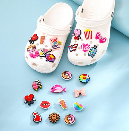 Melbees by Yellow Chimes Shoe Charms for Kids Girls Teens | Shoe Accessories Multi Design Shoe Decoration Charms Assorted Shoe Decor Charms for Clogs Unisex | Pack of 25 Pcs Shoe Jibbitz Charms