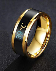Yellow Chimes Band Ring for Mens Stainless Steel Ring for for Women & Men (Unisex) (8)