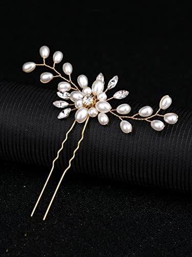 Kairangi Comb Pin for Women Floral Comb Clips for Hair for Women Bridal Hair Pins for Women Bridal Hair Accessories for Wedding Side Pin/Comb Pin/Jooda Pin Accessories for Women