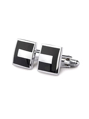 Yellow Chimes Cufflinks for Men Cuff links Stainless Steel Formal Silver Cufflinks for Men and Boy's (Style-3)