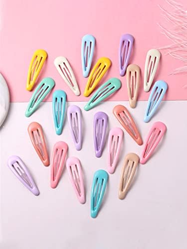 Kairangi Hair Clips for Girls Kids Hair Clip Hair Accessories for Girls Baby's 30 Pcs Multicolor Snap Hair Clips Light Colors Tic Tac Clips Hairclips for kids Baby Teens & Toddlers