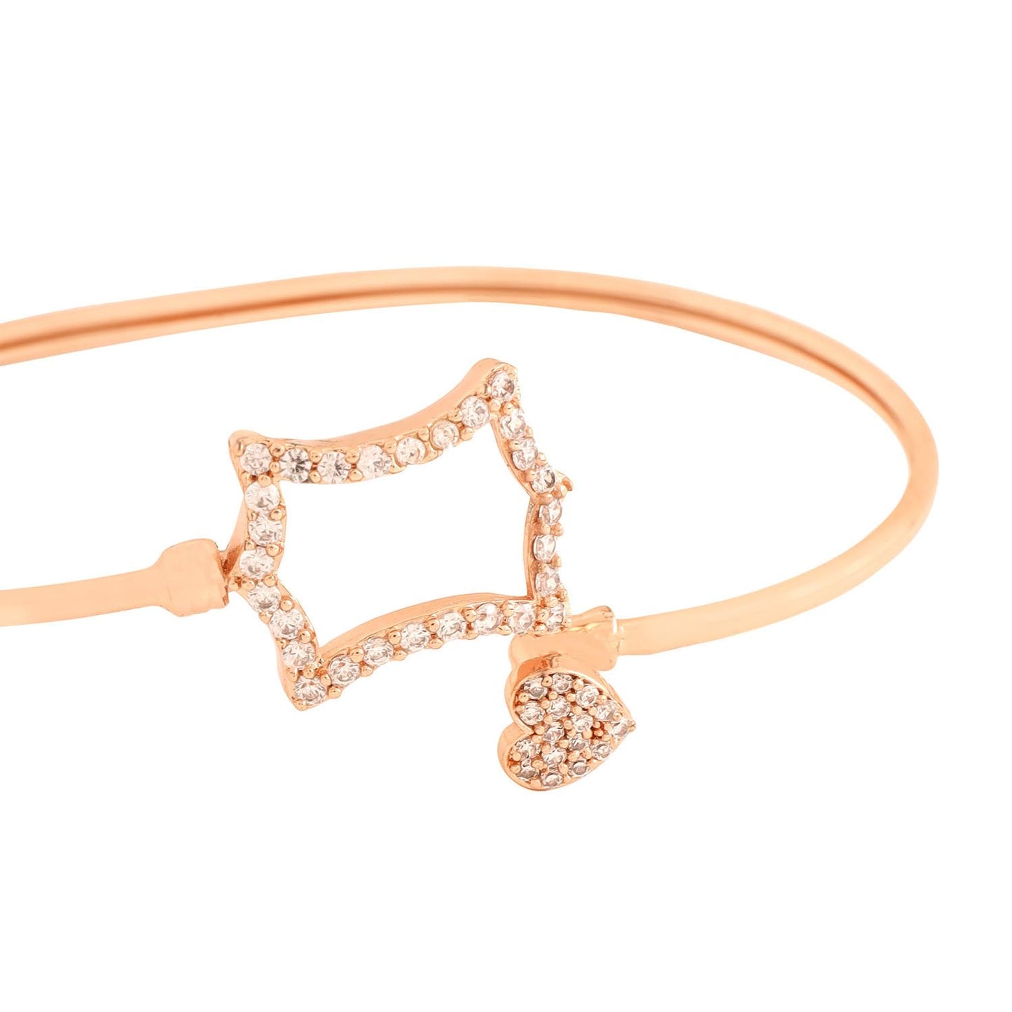 Yellow Chimes Bracelet for Women & Girls Fashion Cubic Zircon Bangle Bracelets for Women RoseGold Plated Bracelet | Birthday Gift For Girls & Women Anniversary Gift for Wife Valentine Gift for Girls