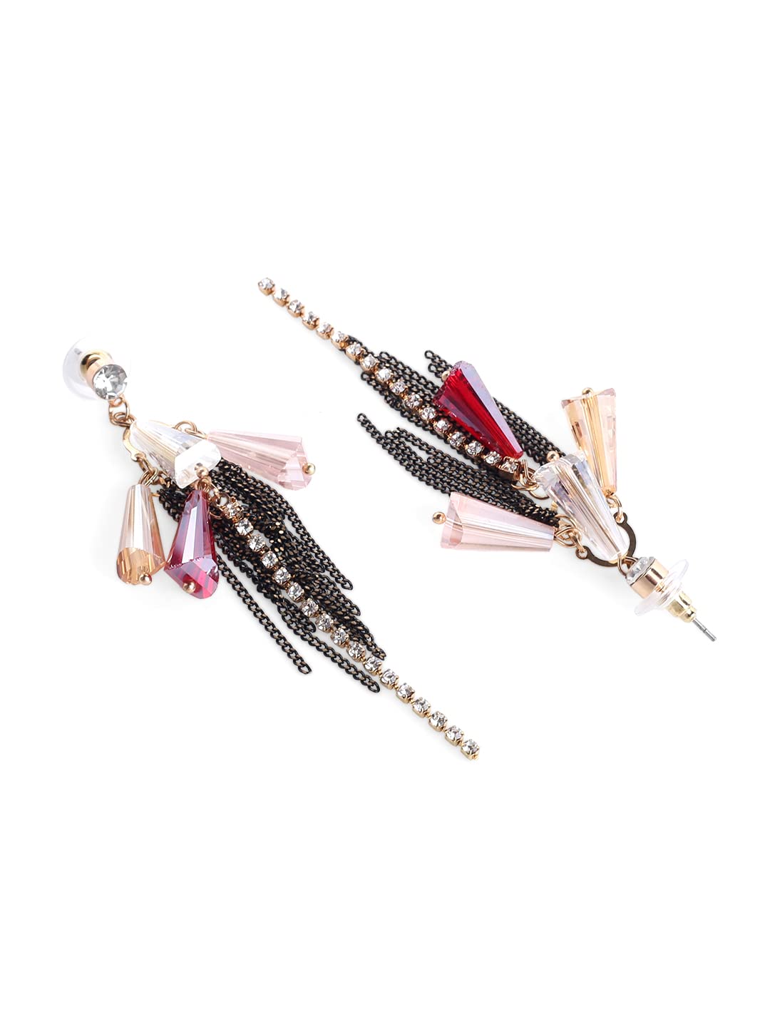 Kairangi Tassel Earrings for Women Crystal Fashion Tassels Earrings for Girls and Women