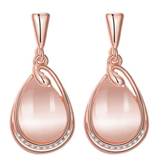 Yellow Chimes High Grade Austrian Crystal 18K Rose Gold Plated Designer Earrings for Girls and Women