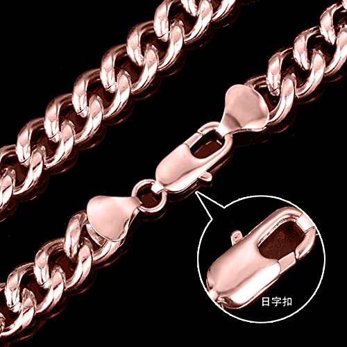 Yellow Chimes Elegant Latest Fashion Stainless Steel Rose Gold Plated Curb Chain Bracelet for Men and Boys