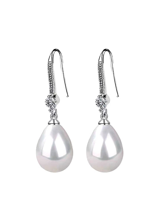 Yellow Chimes Earrings for Women and Girls Drop Earrings for Girls | Silver Plated Pearl Drop Earrings | Birthday Gift for girls and women Anniversary Gift for Wife