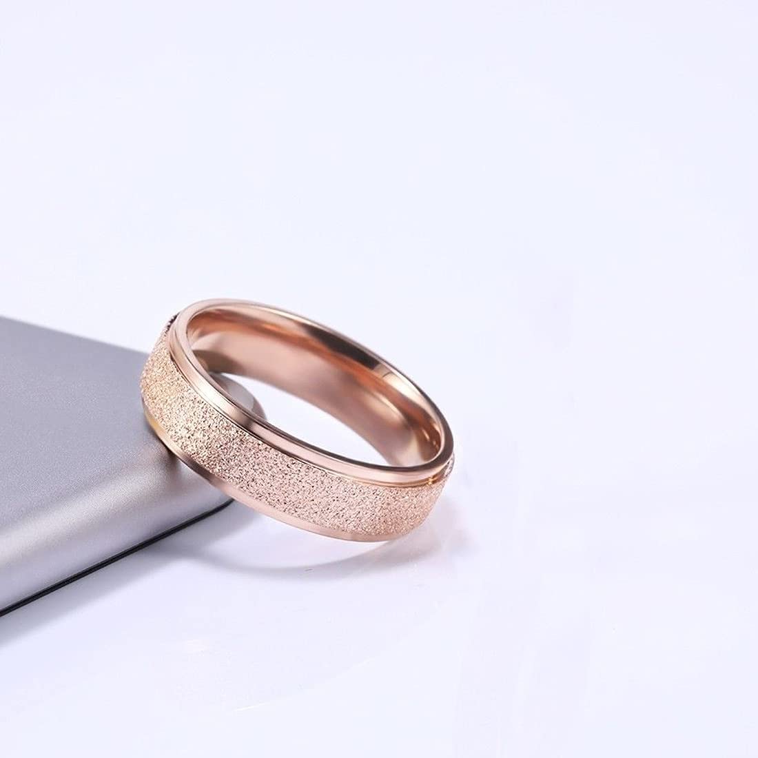 Rose Gold Plated Stainless Steel Double X Ring