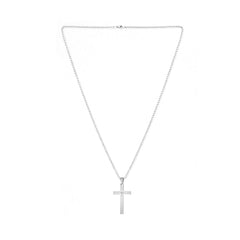 Yellow Chimes Pendant for Men and Boys Silver Pendants For Men | Stainless Steel Lord's Prayer Cross Pendant Necklace Chain for Men | Birthday Gift for Men and Boys Anniversary Gift for Husband