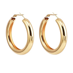 Yellow Chimes Earrings for Women and Girls I Fashion Golden Hoop Earrings for Women | Gold Plated Hoops Earrings I Birthday Gift For Girls and Women Anniversary Gift for Wife