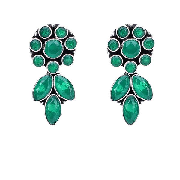 Anokhi Ada Metal Drop Earrings for Girls and Women (Green)-AA-07 –  Anokhiada.com