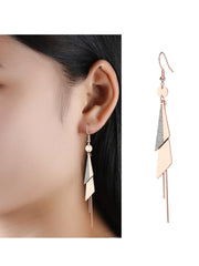 Yellow Chimes Geometric Minimal Dangler Earrings For Women & Girls (ER 4)