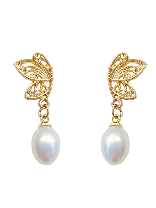 Yellow Chimes Earrings for Women and Girls Drop Earrings for Girls | Pearl Drop Earrings | Birthday Gift for girls and women Anniversary Gift for Wife