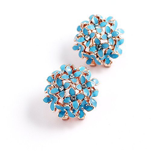 Yellow Chimes Earring for Women Blue Floral Earrings for Women & Girls