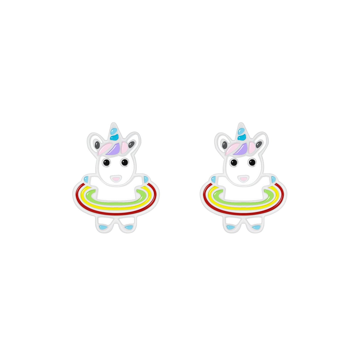 Raajsi by Yellow Chimes 925 Sterling Silver Stud Earring for Girls & Kids Melbees Kids Collection Unicorn Designed |Birthday Gift for Girls Kids | With Certificate of Authenticity & 6 Month Warranty