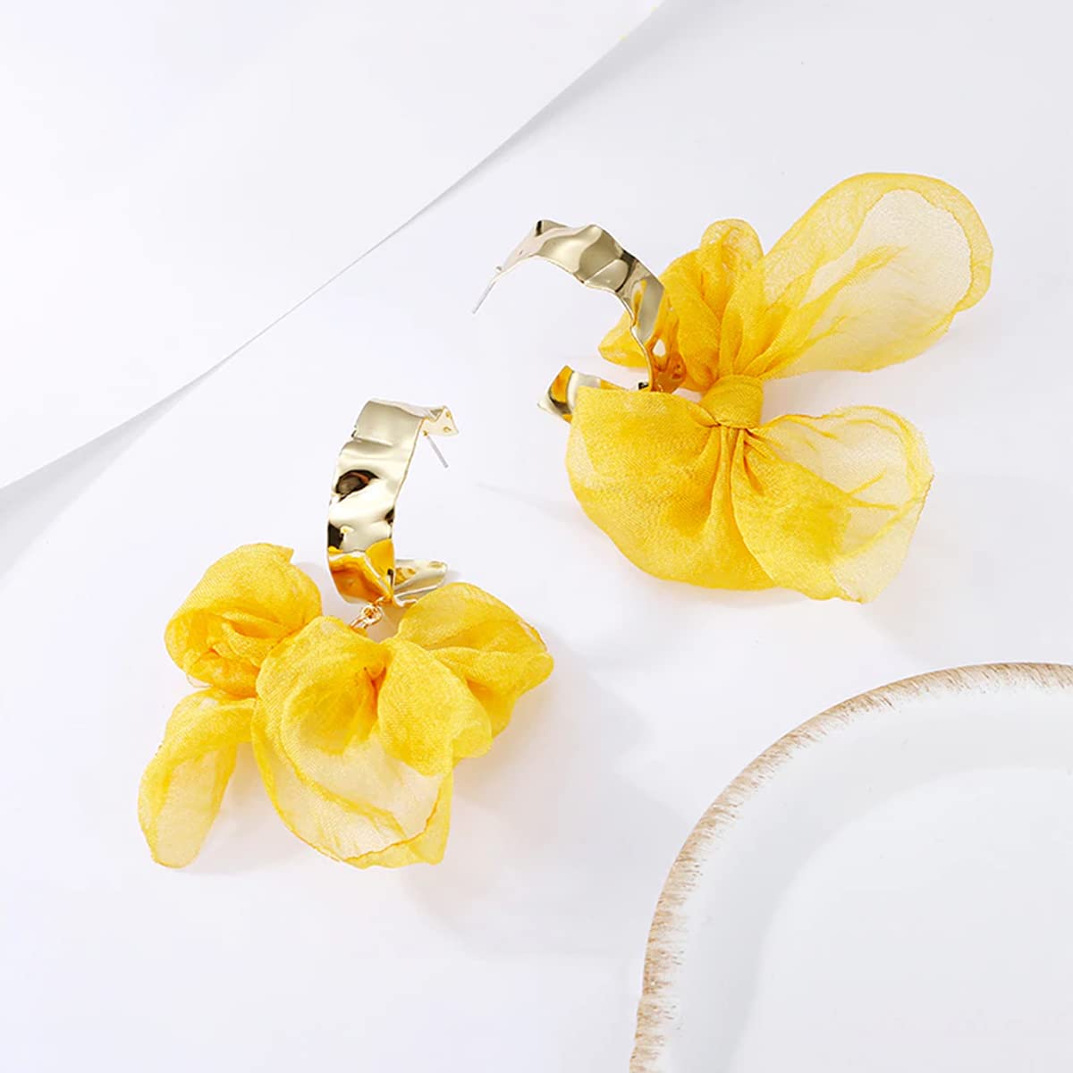 Yellow Chimes Earrings for Women and Girls Silver Crystal Drop –  YellowChimes